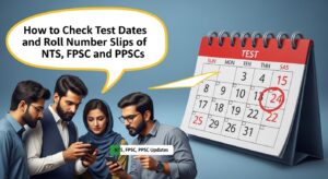 How to Check Test Dates and Roll Number Slips of NTS, FPSC and PPSCs