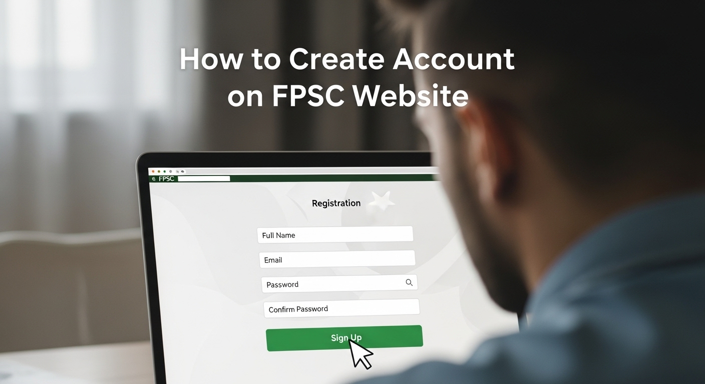 How to Create Account on FPSC Website