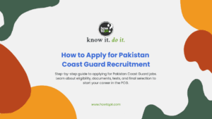 Pakistan Coast Guard Recruitment: Step-by-Step Guide & Pro Tips