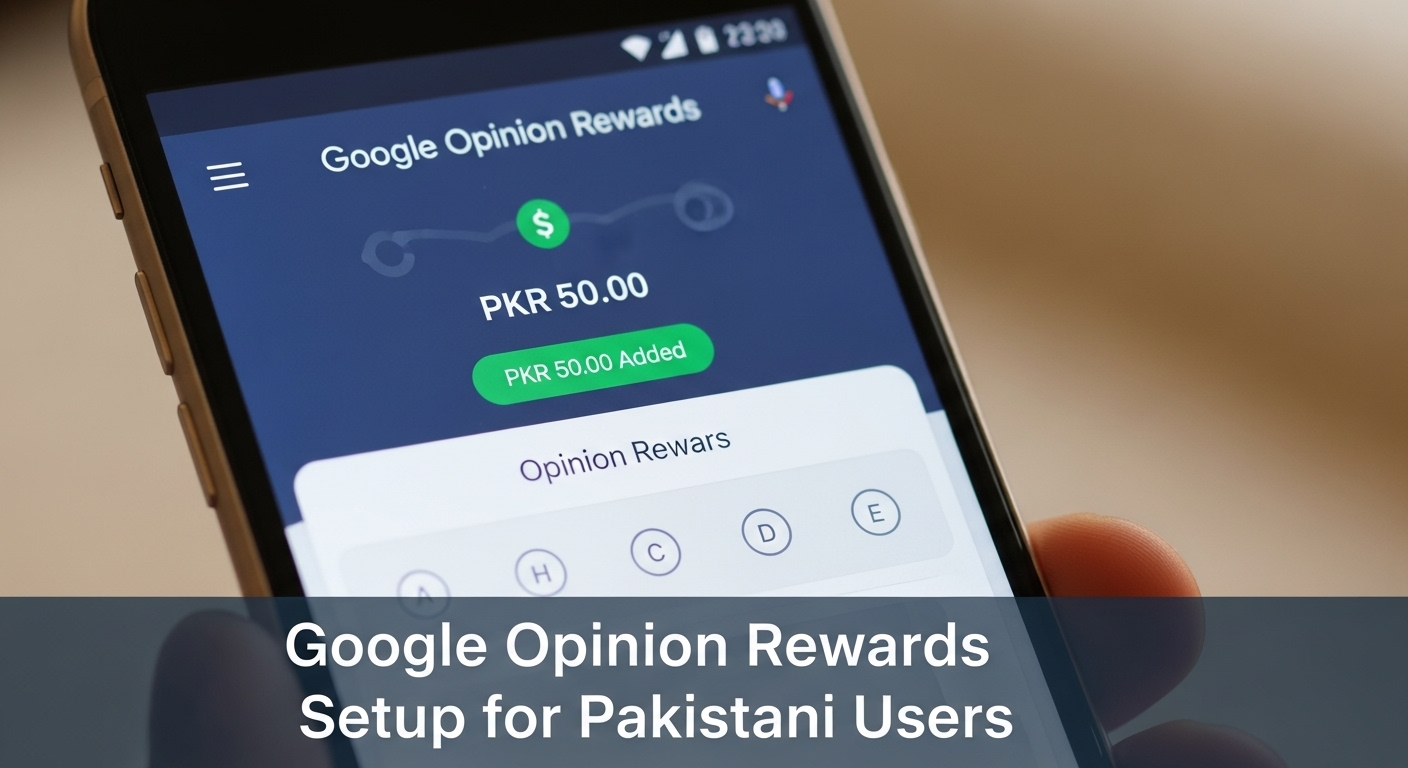 Google Opinion Rewards Setup for Pakistani Users