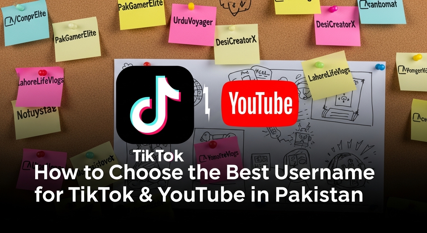 How to Choose the Best Username for TikTok & YouTube in Pakistan