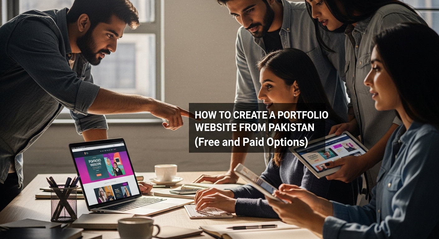 How to Create a Portfolio Website from Pakistan