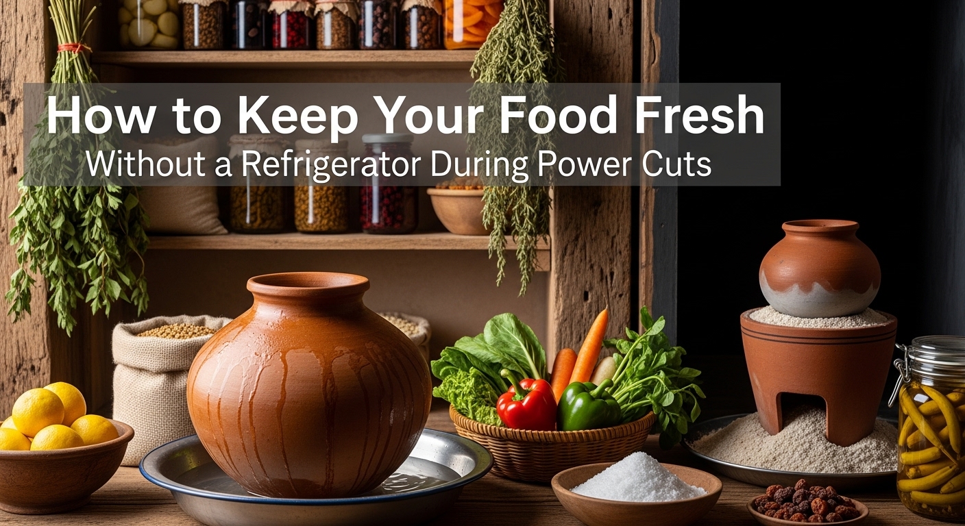 How to Keep Your Food Fresh Without a Refrigerator During Power Cuts