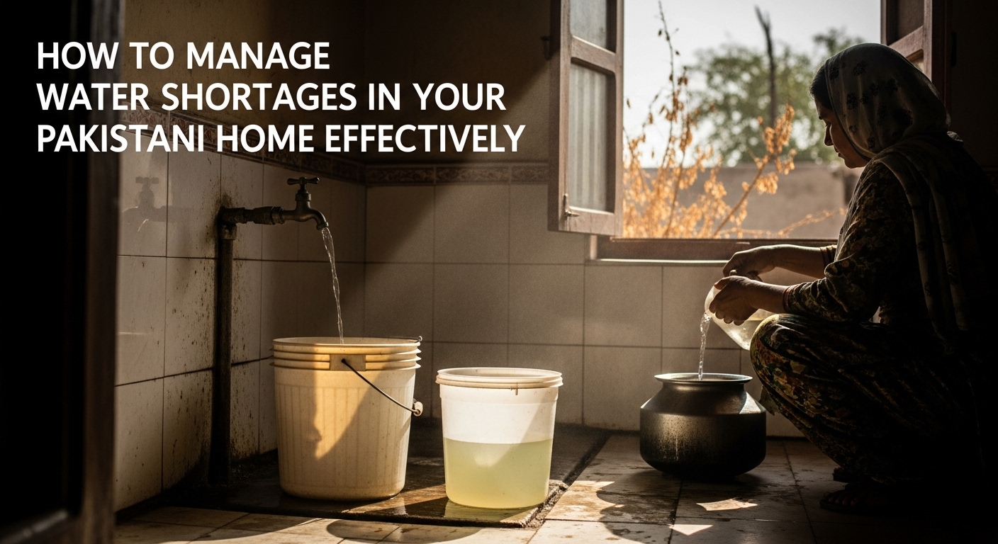 How to Manage Water Shortages in Your Pakistani Home Effectively