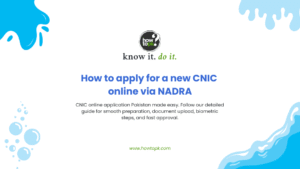 How to apply for a new CNIC online via NADRA