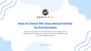 How to Check 9th Class Result Online by Roll Number
