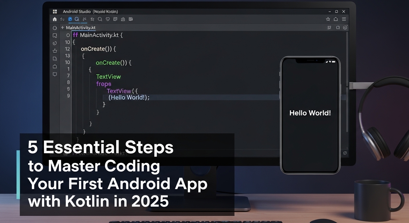 5 Essential Steps to Master Coding Your First Android App with Kotlin in 2025