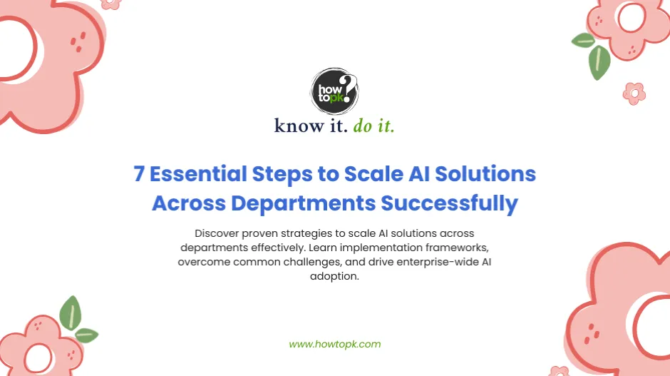 7 Essential Steps to Scale AI Solutions Across Departments Successfully