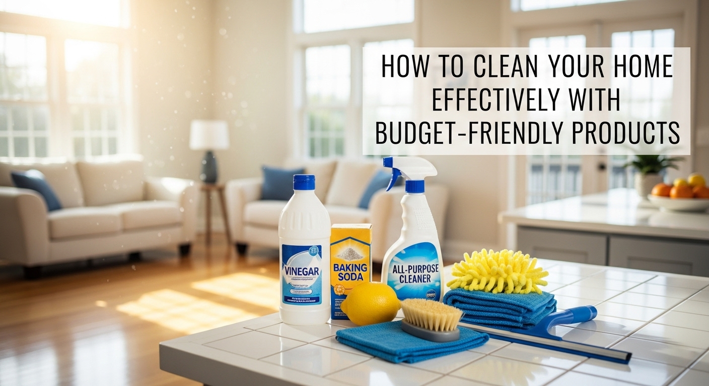 How to Clean Your Home Effectively with Budget-Friendly Products