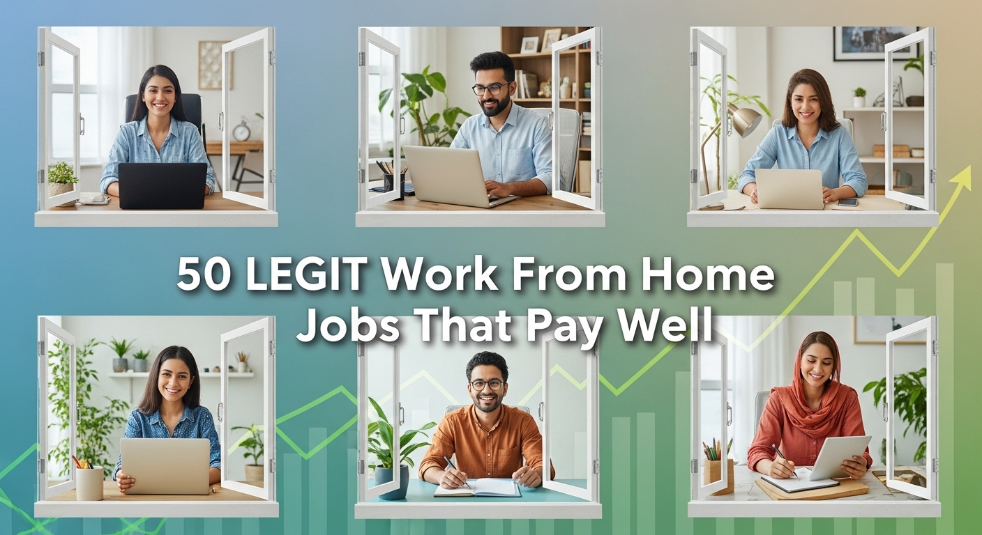 50 LEGIT Work From Home Jobs That Pay Well