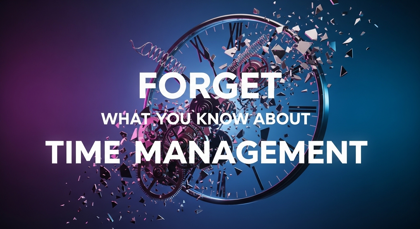 Forget what you think you know about time management