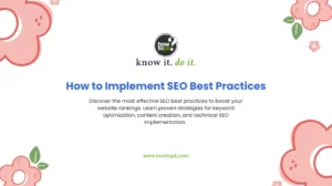 How to Implement SEO Best Practices