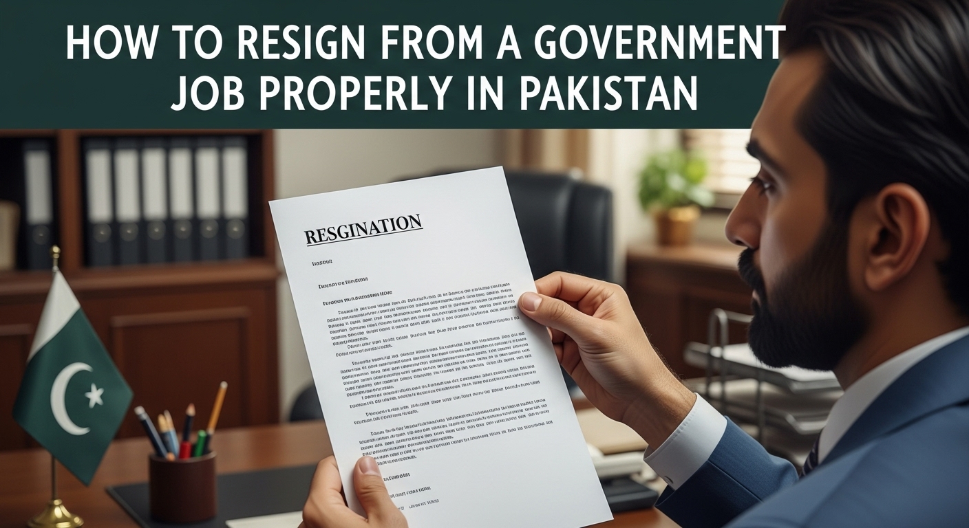 Resigning from Government Jobs in Pakistan