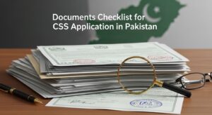 Documents Checklist for CSS Application in Pakistan