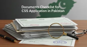 Documents Checklist for CSS Application in Pakistan