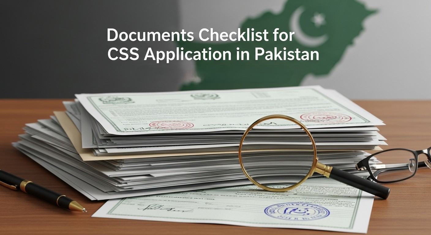 Documents Checklist for CSS Application in Pakistan