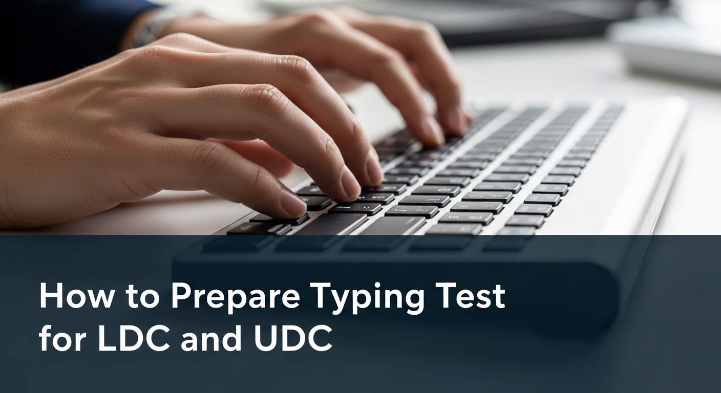 How to Prepare Typing Test for LDC and UDC
